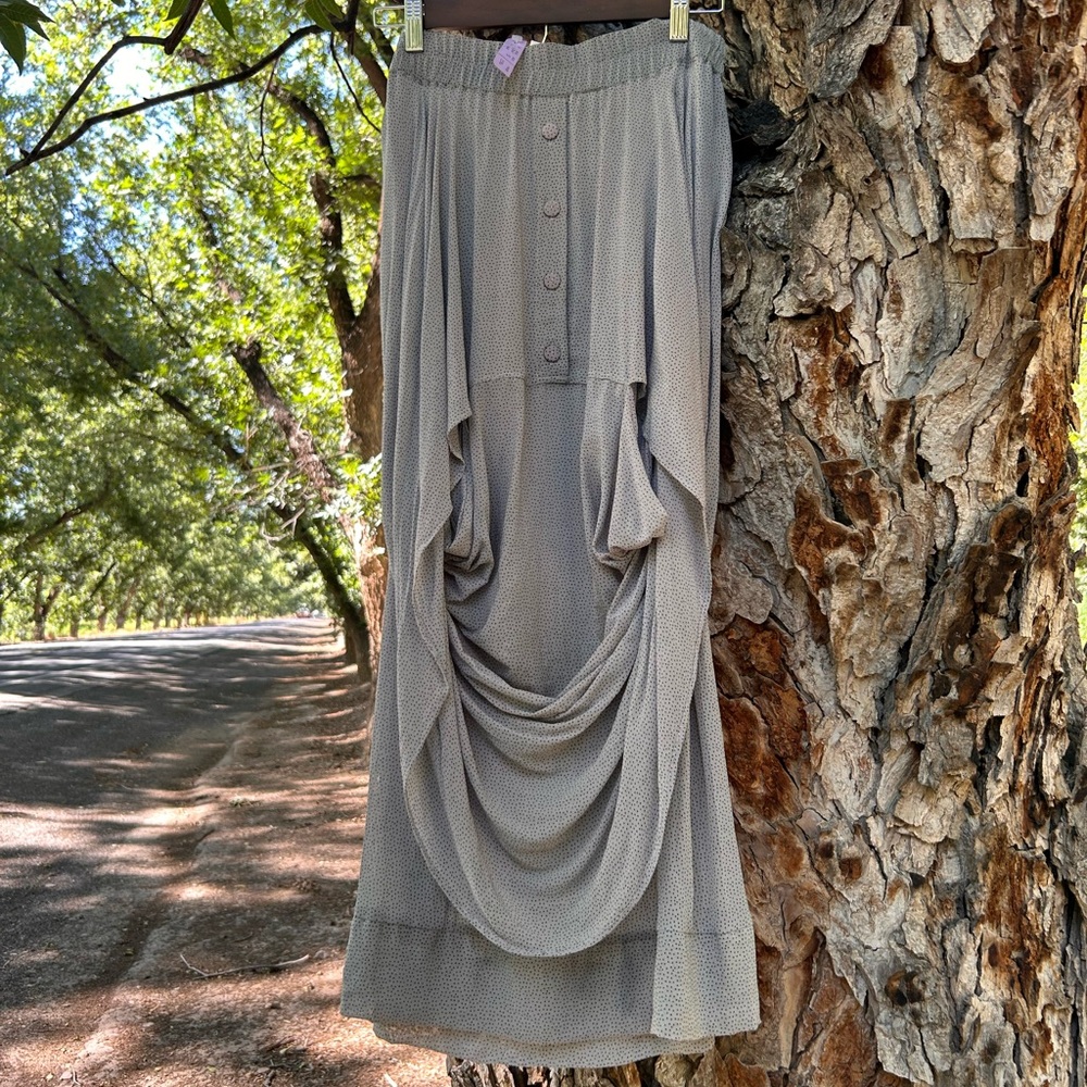 Vintage 90’s Lilith Made in France Viscose Rare Unique Maxi Skirt Size Medium